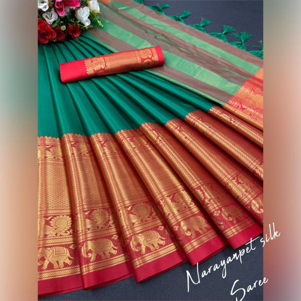Aab Mastani Mercerised Copper Silk Fancy Saree Collection